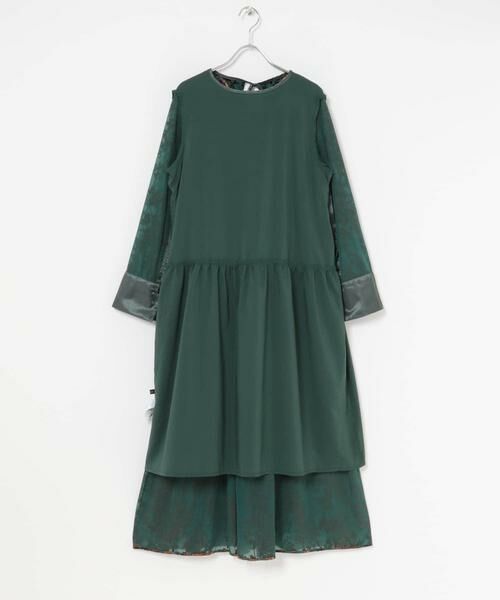 URBAN RESEARCH ROSSO / アーバンリサーチ ロッソ ワンピース | フロッキープリントティアードワンピース | 詳細11