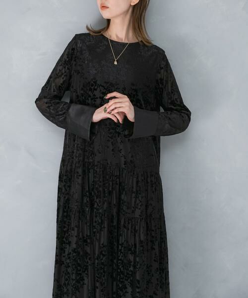 URBAN RESEARCH ROSSO / アーバンリサーチ ロッソ ワンピース | フロッキープリントティアードワンピース | 詳細15