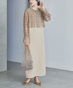 URBAN RESEARCH ROSSO / アーバンリサーチ ロッソ ワンピース | チュールカーディガン×レイヤードワンピース