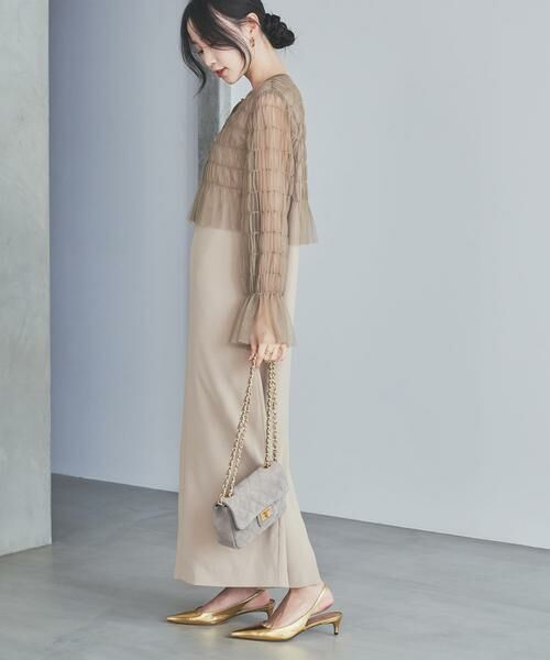 URBAN RESEARCH ROSSO / アーバンリサーチ ロッソ ワンピース | チュールカーディガン×レイヤードワンピース | 詳細3