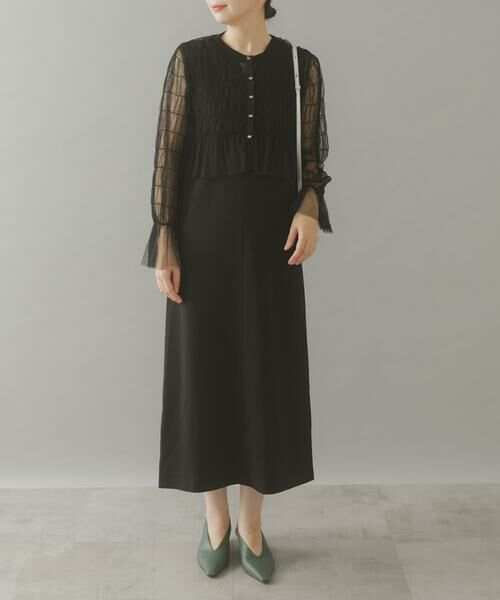 URBAN RESEARCH ROSSO / アーバンリサーチ ロッソ ワンピース | チュールカーディガン×レイヤードワンピース | 詳細11