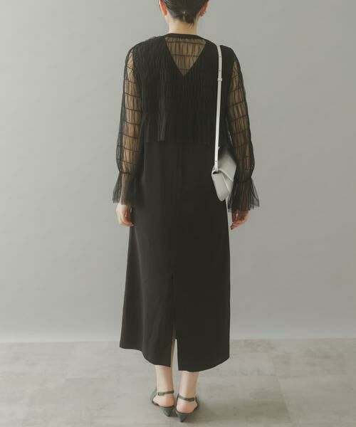 URBAN RESEARCH ROSSO / アーバンリサーチ ロッソ ワンピース | チュールカーディガン×レイヤードワンピース | 詳細12