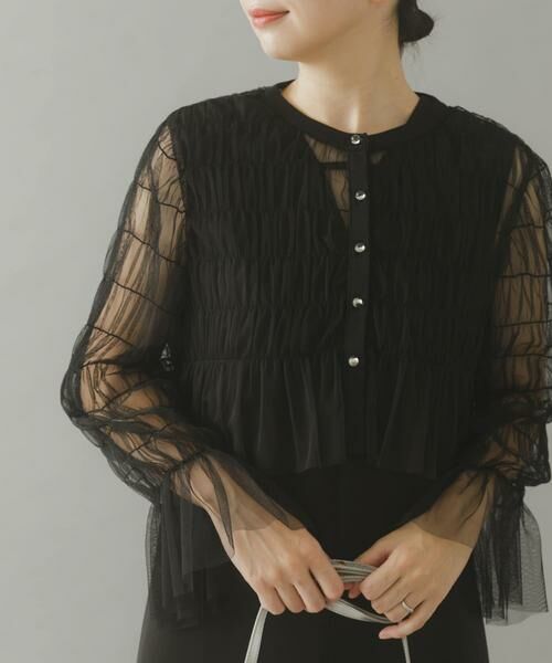 URBAN RESEARCH ROSSO / アーバンリサーチ ロッソ ワンピース | チュールカーディガン×レイヤードワンピース | 詳細14