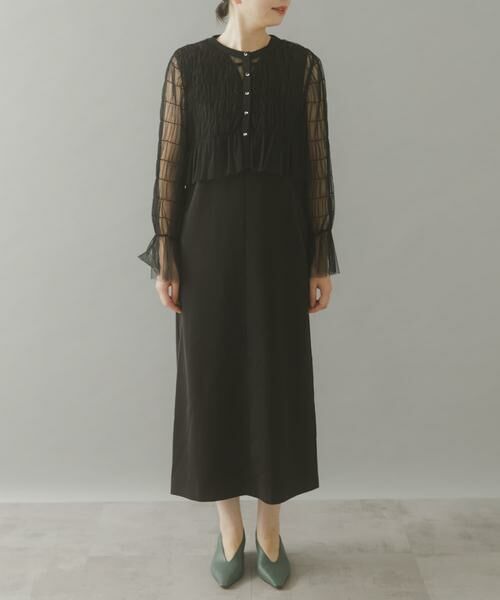 URBAN RESEARCH ROSSO / アーバンリサーチ ロッソ ワンピース | チュールカーディガン×レイヤードワンピース | 詳細16