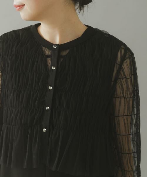 URBAN RESEARCH ROSSO / アーバンリサーチ ロッソ ワンピース | チュールカーディガン×レイヤードワンピース | 詳細19