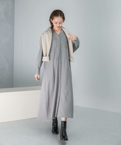 URBAN RESEARCH ROSSO / アーバンリサーチ ロッソ ワンピース | ポケットデザインVネックワンピース | 詳細10