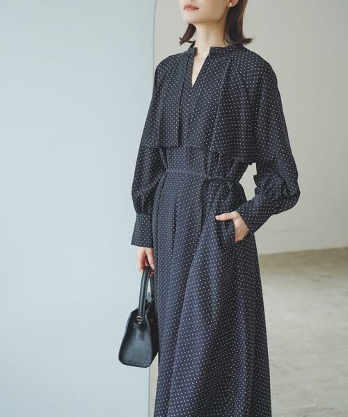 URBAN RESEARCH ROSSO / アーバンリサーチ ロッソ ワンピース | 『WEB限定』ドットプリントケープワンピース | 詳細5