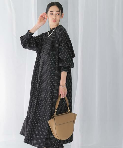 URBAN RESEARCH ROSSO / アーバンリサーチ ロッソ ワンピース | 『WEB限定』ドットプリントケープワンピース | 詳細15