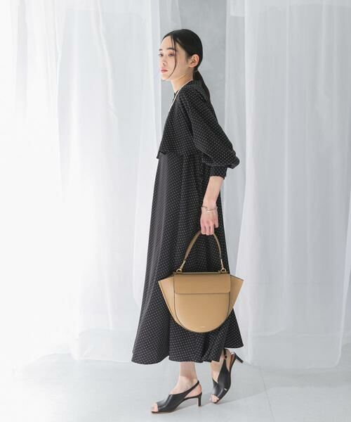 URBAN RESEARCH ROSSO / アーバンリサーチ ロッソ ワンピース | 『WEB限定』ドットプリントケープワンピース | 詳細17