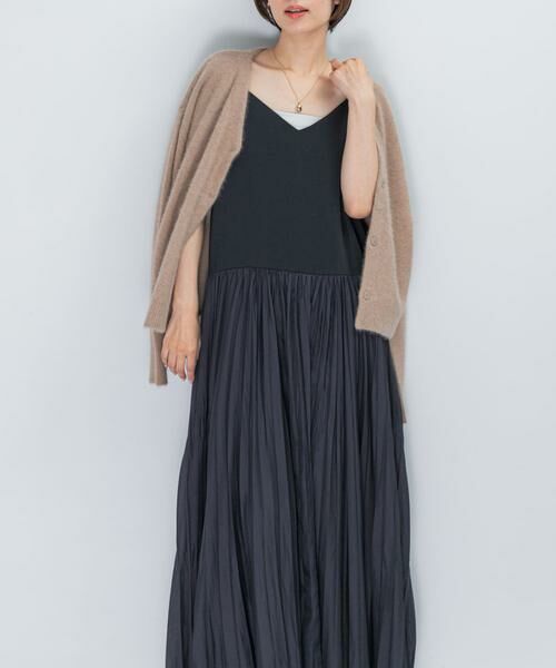 URBAN RESEARCH ROSSO / アーバンリサーチ ロッソ ワンピース | プリーツドッキング2WAYキャミワンピース | 詳細1