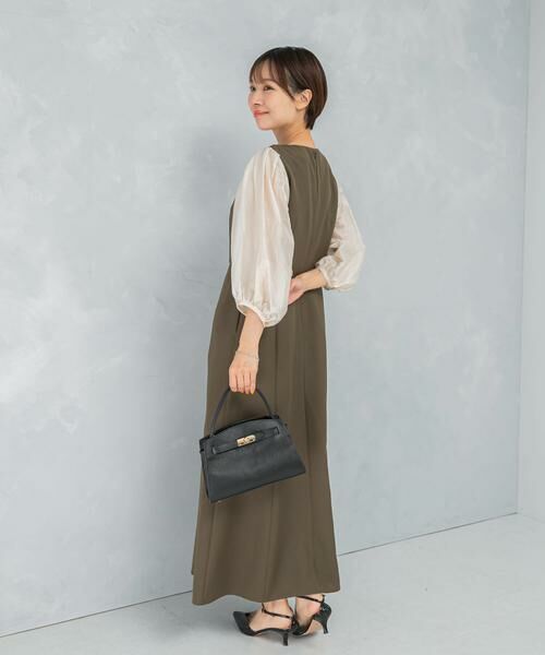 URBAN RESEARCH ROSSO / アーバンリサーチ ロッソ ワンピース | ドッキングスリーブVネックワンピース | 詳細2