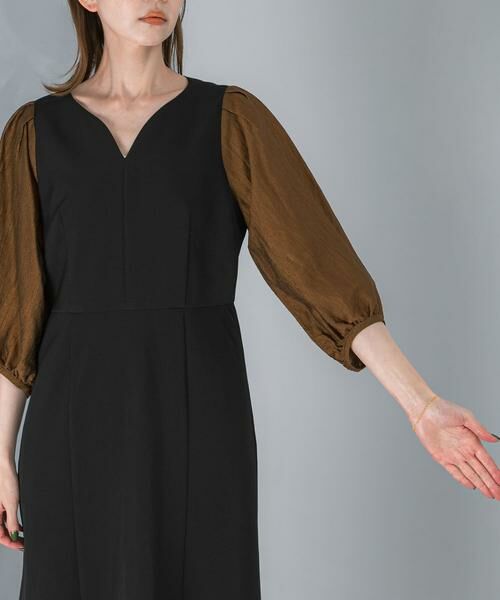URBAN RESEARCH ROSSO / アーバンリサーチ ロッソ ワンピース | ドッキングスリーブVネックワンピース | 詳細18