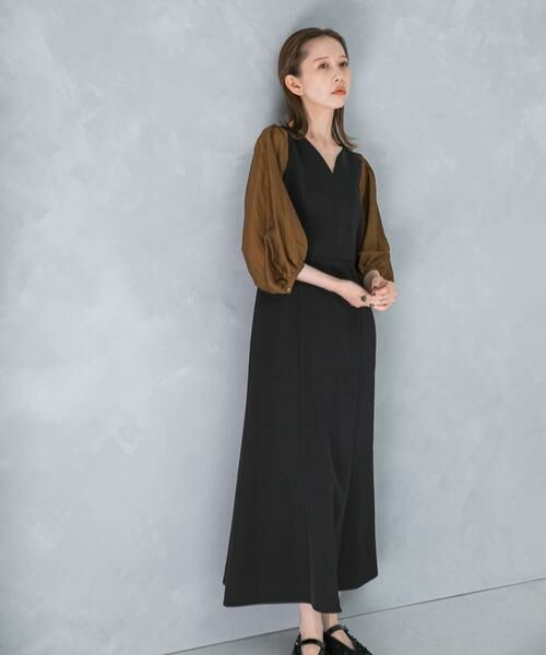 URBAN RESEARCH ROSSO / アーバンリサーチ ロッソ ワンピース | ドッキングスリーブVネックワンピース | 詳細11