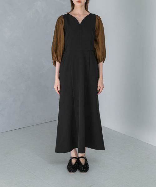 URBAN RESEARCH ROSSO / アーバンリサーチ ロッソ ワンピース | ドッキングスリーブVネックワンピース | 詳細15