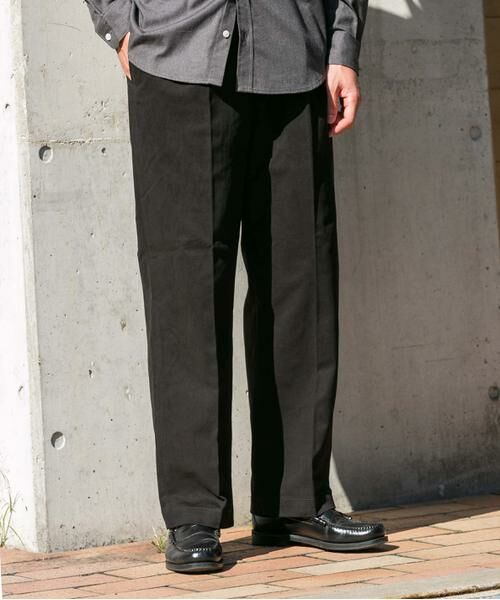 URBAN RESEARCH ROSSO / アーバンリサーチ ロッソ その他パンツ | 『XLサイズあり』ストレッチモールスキン1タックワイドスラックス | 詳細7