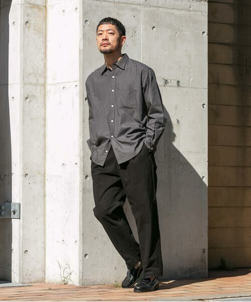 URBAN RESEARCH ROSSO / アーバンリサーチ ロッソ その他パンツ | 『XLサイズあり』ストレッチモールスキン1タックワイドスラックス | 詳細10