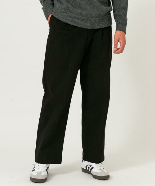 URBAN RESEARCH ROSSO / アーバンリサーチ ロッソ その他パンツ | 『XLサイズあり』ストレッチモールスキン1タックワイドスラックス | 詳細12