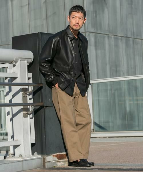 URBAN RESEARCH ROSSO / アーバンリサーチ ロッソ その他パンツ | 『XLサイズあり』ストレッチモールスキン1タックワイドスラックス | 詳細23