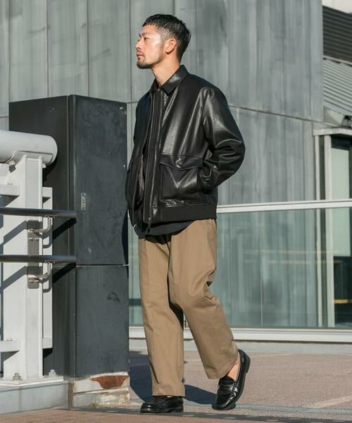 URBAN RESEARCH ROSSO / アーバンリサーチ ロッソ その他パンツ | 『XLサイズあり』ストレッチモールスキン1タックワイドスラックス | 詳細24