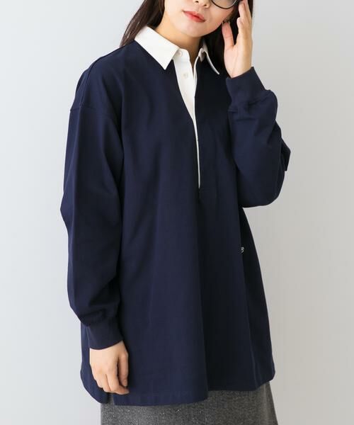 URBAN RESEARCH ROSSO / アーバンリサーチ ロッソ Tシャツ | F by ROSSO　ラガーチュニックプルオーバー | 詳細1