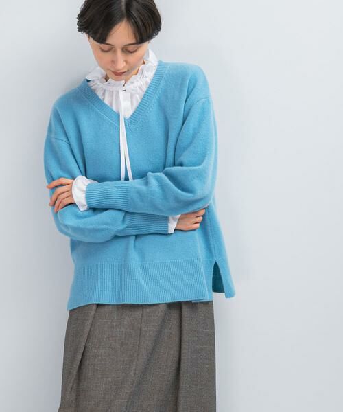 URBAN RESEARCH ROSSO / アーバンリサーチ ロッソ ニット・セーター | ウールカシミヤVネックニットプルオーバー | 詳細4