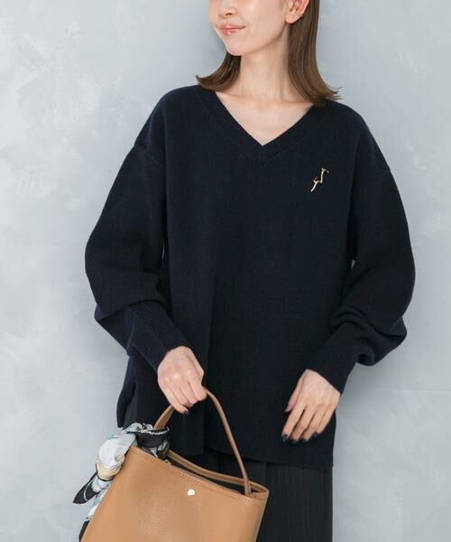 URBAN RESEARCH ROSSO / アーバンリサーチ ロッソ ニット・セーター | ウールカシミヤVネックニットプルオーバー | 詳細10