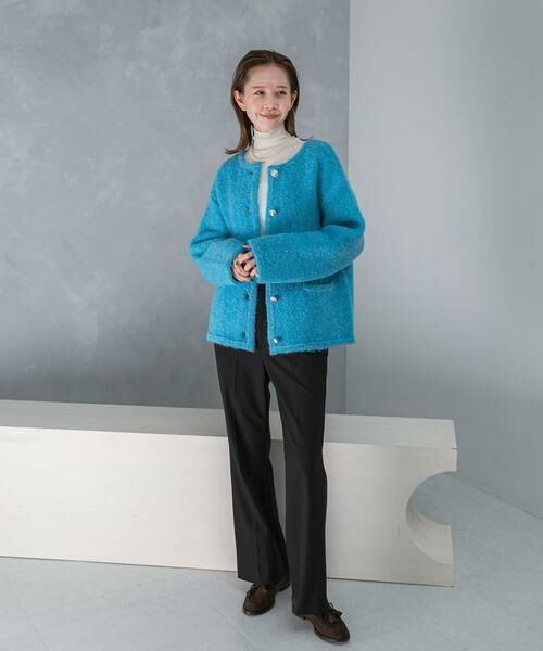 URBAN RESEARCH ROSSO / アーバンリサーチ ロッソ その他アウター | 『WEB/一部店舗限定』ウール混ブークレニットジャケット | 詳細3