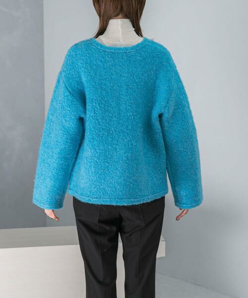 URBAN RESEARCH ROSSO / アーバンリサーチ ロッソ その他アウター | 『WEB/一部店舗限定』ウール混ブークレニットジャケット | 詳細7