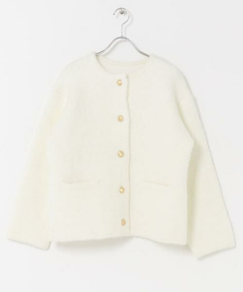 URBAN RESEARCH ROSSO / アーバンリサーチ ロッソ その他アウター | 『WEB/一部店舗限定』ウール混ブークレニットジャケット | 詳細18