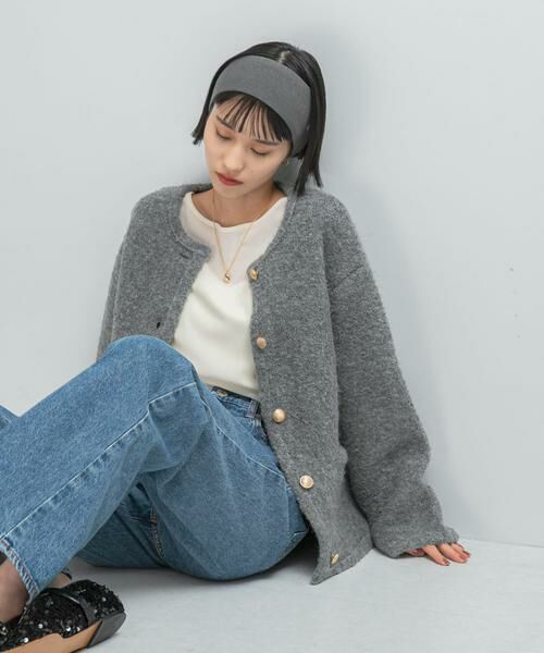 URBAN RESEARCH ROSSO / アーバンリサーチ ロッソ その他アウター | 『WEB/一部店舗限定』ウール混ブークレニットジャケット | 詳細20