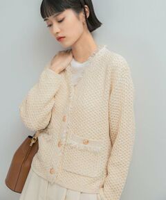 URBAN RESEARCH ROSSO / アーバンリサーチ ロッソ カーディガン・ボレロ | ツイードVネックカーディガン