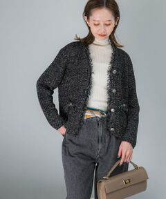 URBAN RESEARCH ROSSO / アーバンリサーチ ロッソ カーディガン・ボレロ | ツイードVネックカーディガン