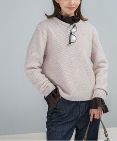 URBAN RESEARCH ROSSO / アーバンリサーチ ロッソ ニット・セーター | ダイヤ柄編ラメミックスニット