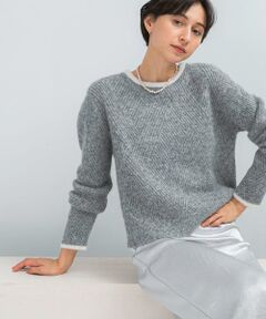 URBAN RESEARCH ROSSO / アーバンリサーチ ロッソ ニット・セーター | ダイヤ柄編ラメミックスニット