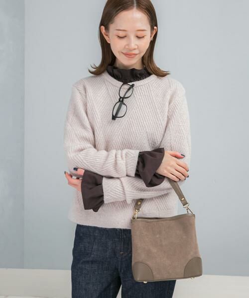 URBAN RESEARCH ROSSO / アーバンリサーチ ロッソ ニット・セーター | ダイヤ柄編ラメミックスニット | 詳細1