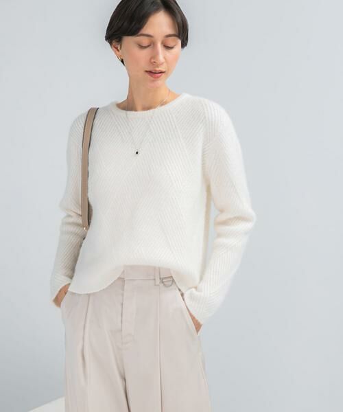 URBAN RESEARCH ROSSO / アーバンリサーチ ロッソ ニット・セーター | ダイヤ柄編ラメミックスニット | 詳細7