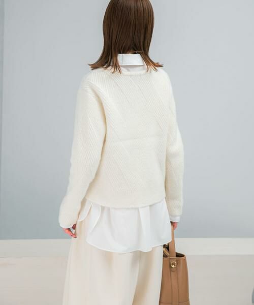 URBAN RESEARCH ROSSO / アーバンリサーチ ロッソ ニット・セーター | ダイヤ柄編ラメミックスニット | 詳細12