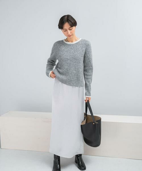 URBAN RESEARCH ROSSO / アーバンリサーチ ロッソ ニット・セーター | ダイヤ柄編ラメミックスニット | 詳細19