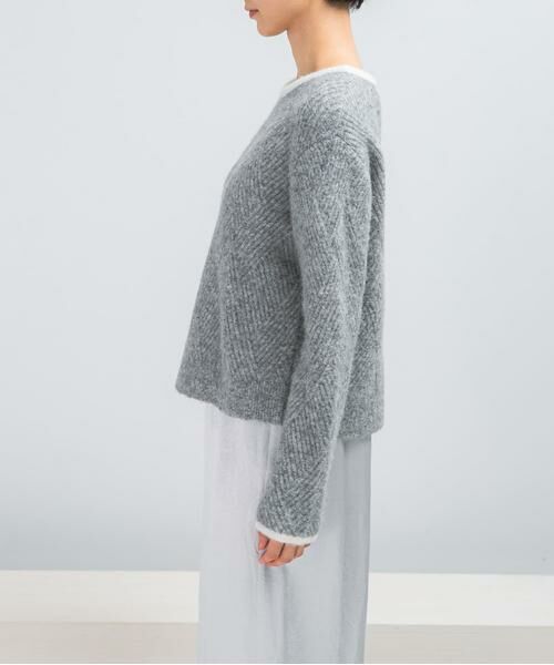 URBAN RESEARCH ROSSO / アーバンリサーチ ロッソ ニット・セーター | ダイヤ柄編ラメミックスニット | 詳細21