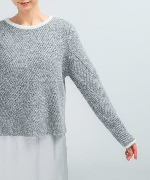 URBAN RESEARCH ROSSO / アーバンリサーチ ロッソ ニット・セーター | ダイヤ柄編ラメミックスニット | 詳細23