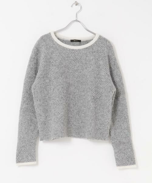 URBAN RESEARCH ROSSO / アーバンリサーチ ロッソ ニット・セーター | ダイヤ柄編ラメミックスニット | 詳細24