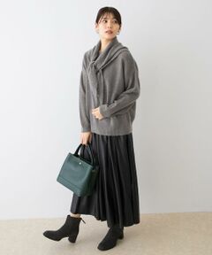 URBAN RESEARCH ROSSO / アーバンリサーチ ロッソ ニット・セーター | F by ROSSO　ヘアリーニットプルオーバー+ニットスカーフ