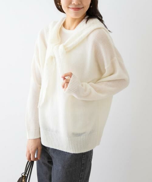 URBAN RESEARCH ROSSO / アーバンリサーチ ロッソ ニット・セーター | F by ROSSO　ヘアリーニットプルオーバー+ニットスカーフ | 詳細5