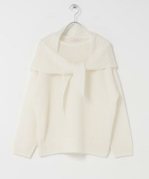 URBAN RESEARCH ROSSO / アーバンリサーチ ロッソ ニット・セーター | F by ROSSO　ヘアリーニットプルオーバー+ニットスカーフ | 詳細8