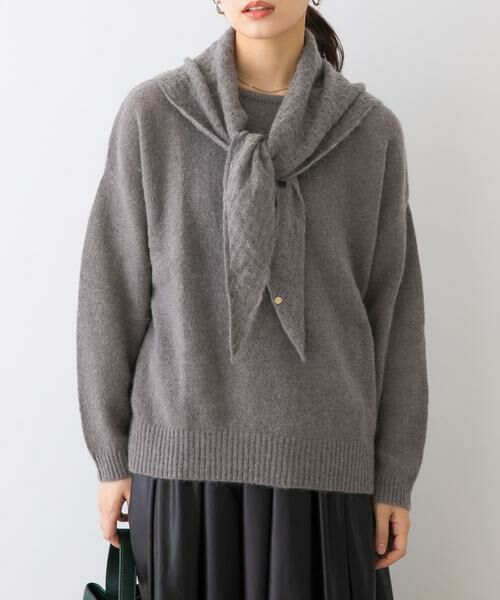 URBAN RESEARCH ROSSO / アーバンリサーチ ロッソ ニット・セーター | F by ROSSO　ヘアリーニットプルオーバー+ニットスカーフ | 詳細11