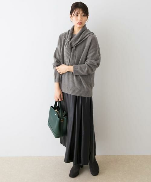 URBAN RESEARCH ROSSO / アーバンリサーチ ロッソ ニット・セーター | F by ROSSO　ヘアリーニットプルオーバー+ニットスカーフ | 詳細15