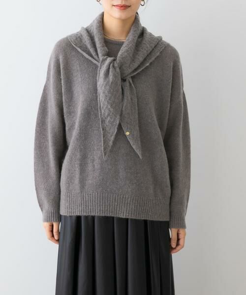 URBAN RESEARCH ROSSO / アーバンリサーチ ロッソ ニット・セーター | F by ROSSO　ヘアリーニットプルオーバー+ニットスカーフ | 詳細16