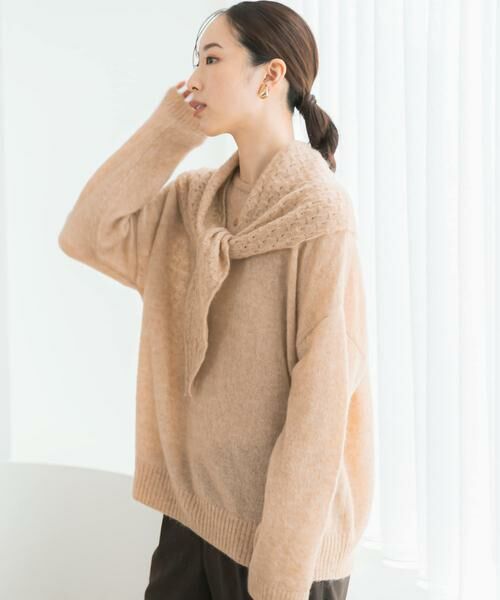 URBAN RESEARCH ROSSO / アーバンリサーチ ロッソ ニット・セーター | F by ROSSO　ヘアリーニットプルオーバー+ニットスカーフ | 詳細30