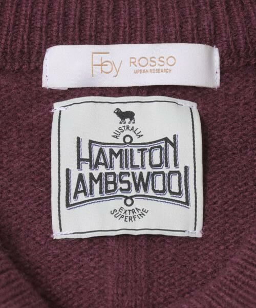 URBAN RESEARCH ROSSO / アーバンリサーチ ロッソ ニット・セーター | F by ROSSO　ハミルトンクルーネックニット | 詳細12