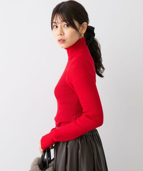 URBAN RESEARCH ROSSO / アーバンリサーチ ロッソ ニット・セーター | F by ROSSO　ウォッシャブルシアーリブタートルニット | 詳細5